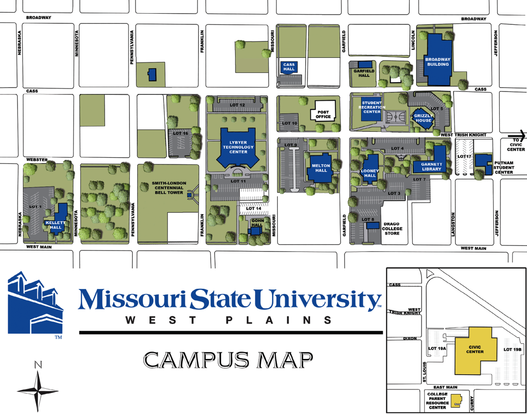 West Plains Campus Map