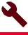 maroon wrench on white background