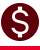 white dollar sign on a maroon background